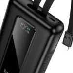 Hoco MMJ17 20000mAh 22.5W Power Bank Price in Bangladesh - Portable fast charger with built-in cables and digital percentage display