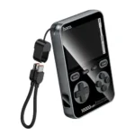 Hoco Q47 Shine Power Bank showing its digital LED display and fast charging ports.