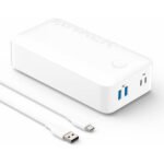 XUNDD XDPB-W009 PD35W 20000mAh Dual Cable Power Bank Price in Bangladesh - High-capacity portable fast charger with built-in cables and digital display