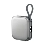 WIWU WI-P055 10000mAh 3 in 1 Portable Wireless Charging Power Bank Price in Bangladesh - Multi-functional wall plug power bank with stand