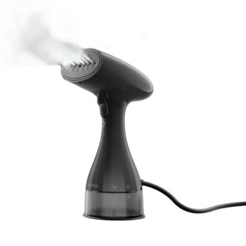 Oraimo OHI-201A SmartSteamer showing its ergonomic handheld design and detachable water tank.
